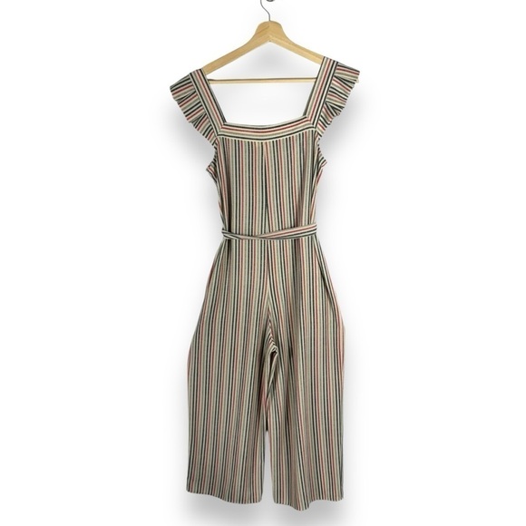 4 for $20 SALE!Monteau Cropped Ruffle Strap Square Neck Jumpsuit, Multi, Size XS - Picture 11 of 11